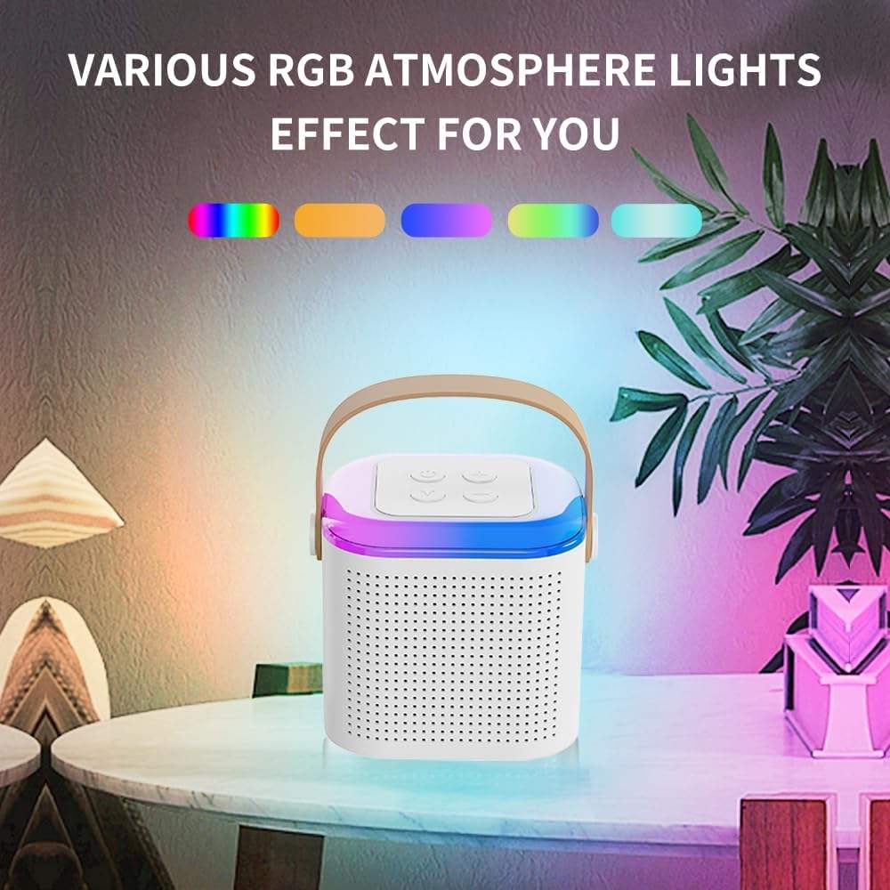 Wholesale for Bluetooth Speaker for Home Karaoke Mini KTV Booth with Wireless Microphone for Bedroom Performance - Image 4