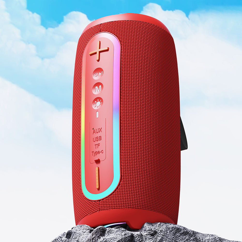 Certification Wireless Portable Subwoofer Outdoor Camping Rechargeable RGB Light Speaker Systems Support TF Card BT for Travel - Image 2