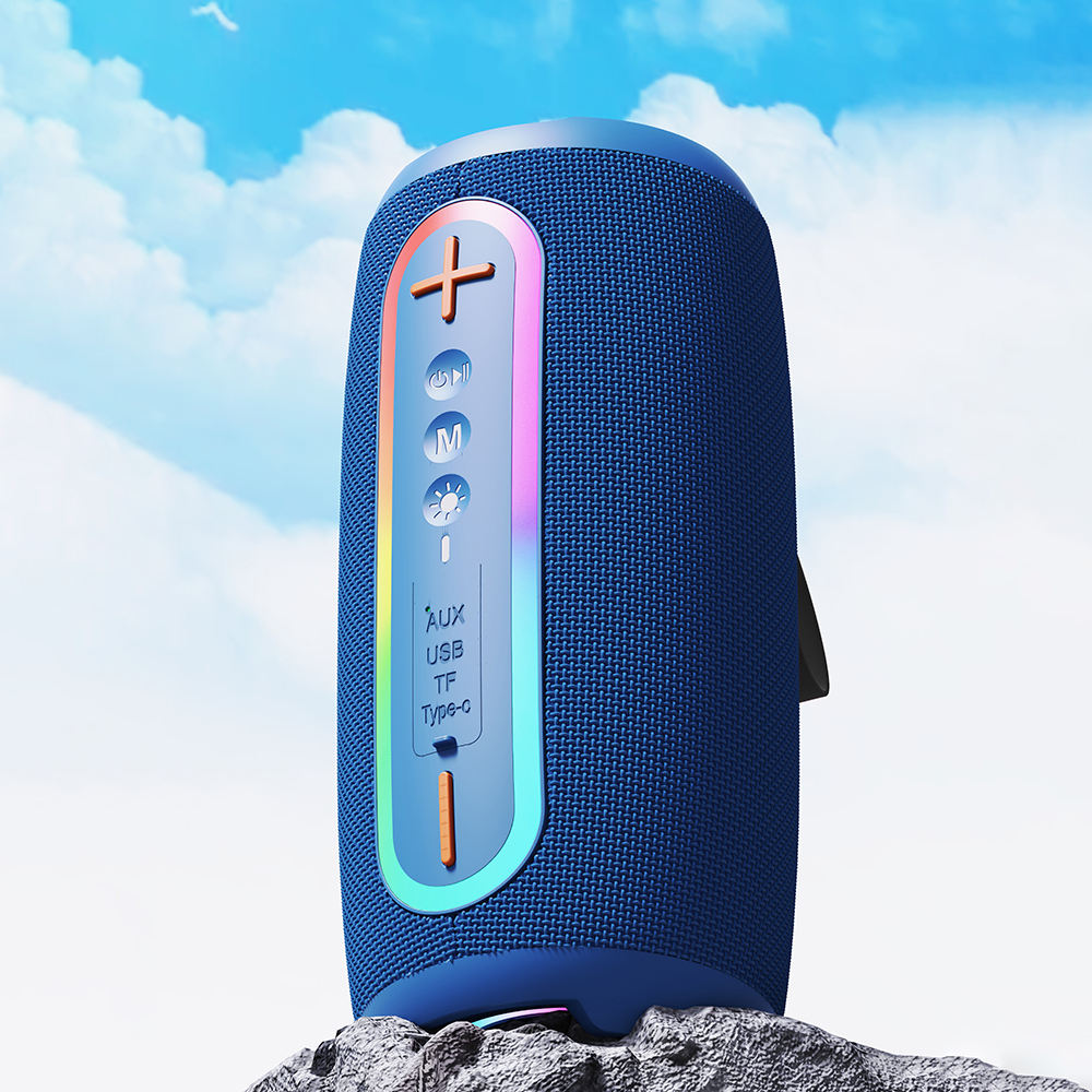 Certification Wireless Portable Subwoofer Outdoor Camping Rechargeable RGB Light Speaker Systems Support TF Card BT for Travel - Image 3