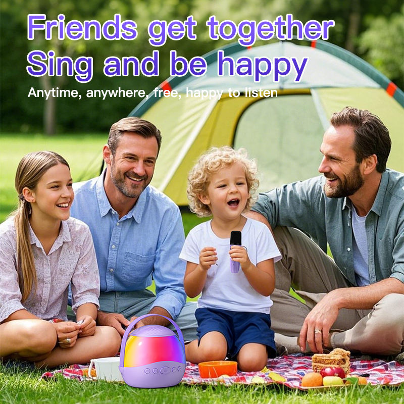 Stereo Mp3 White Noise Sleep Machine Family Party Ktv Bt w King P9 Speaker Karaoke Flashing Led Lights - Image 2