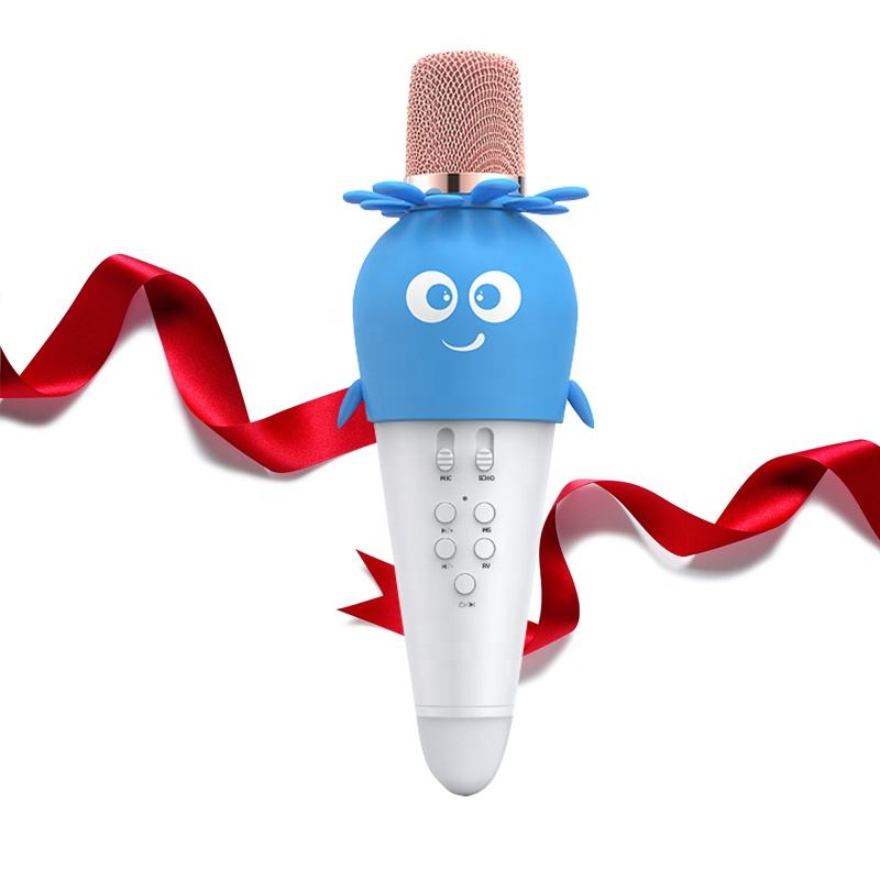 K5 Multifunctional Mini Karaoke Box with LED Light Bass Boost and Dual Microphone for Party Use - Image 3