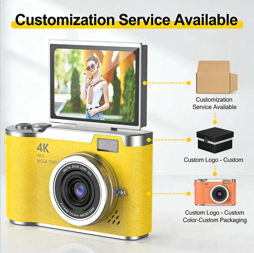 LK007 Portable Kids Travel Camera - 4K HD & 180° Rotatable Screen - Image 2