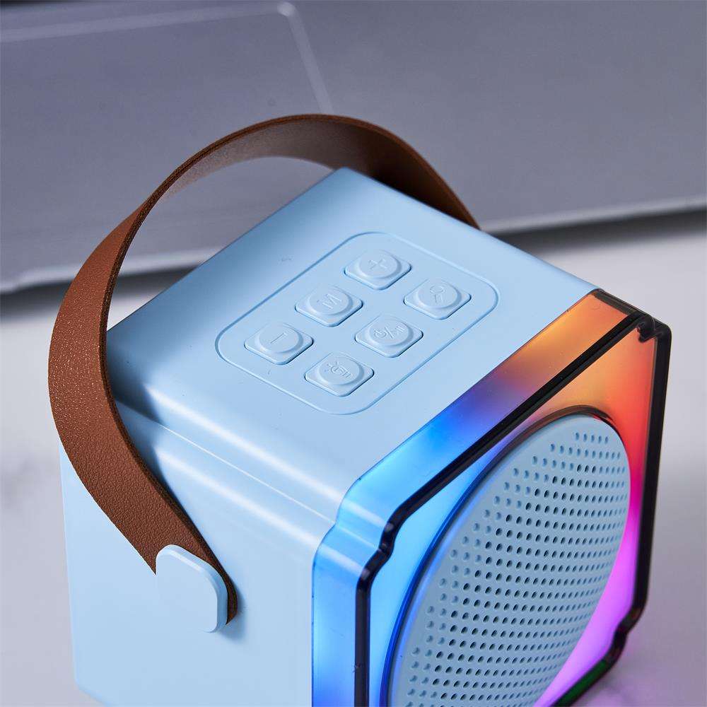 Portable Home Wireless Karaoke Sound System with RGB LED Lighting Mini Family KTV Set Including Microphone for Outdoor Singing - Image 3